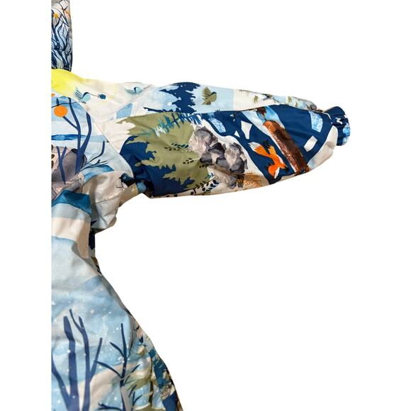 Reima baby down snowsuit bib size 9-12 months animal print - Picture 11 of 11